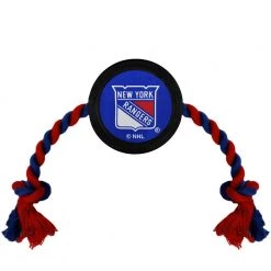 Hockey Puck Pet Toy - NY Rangers