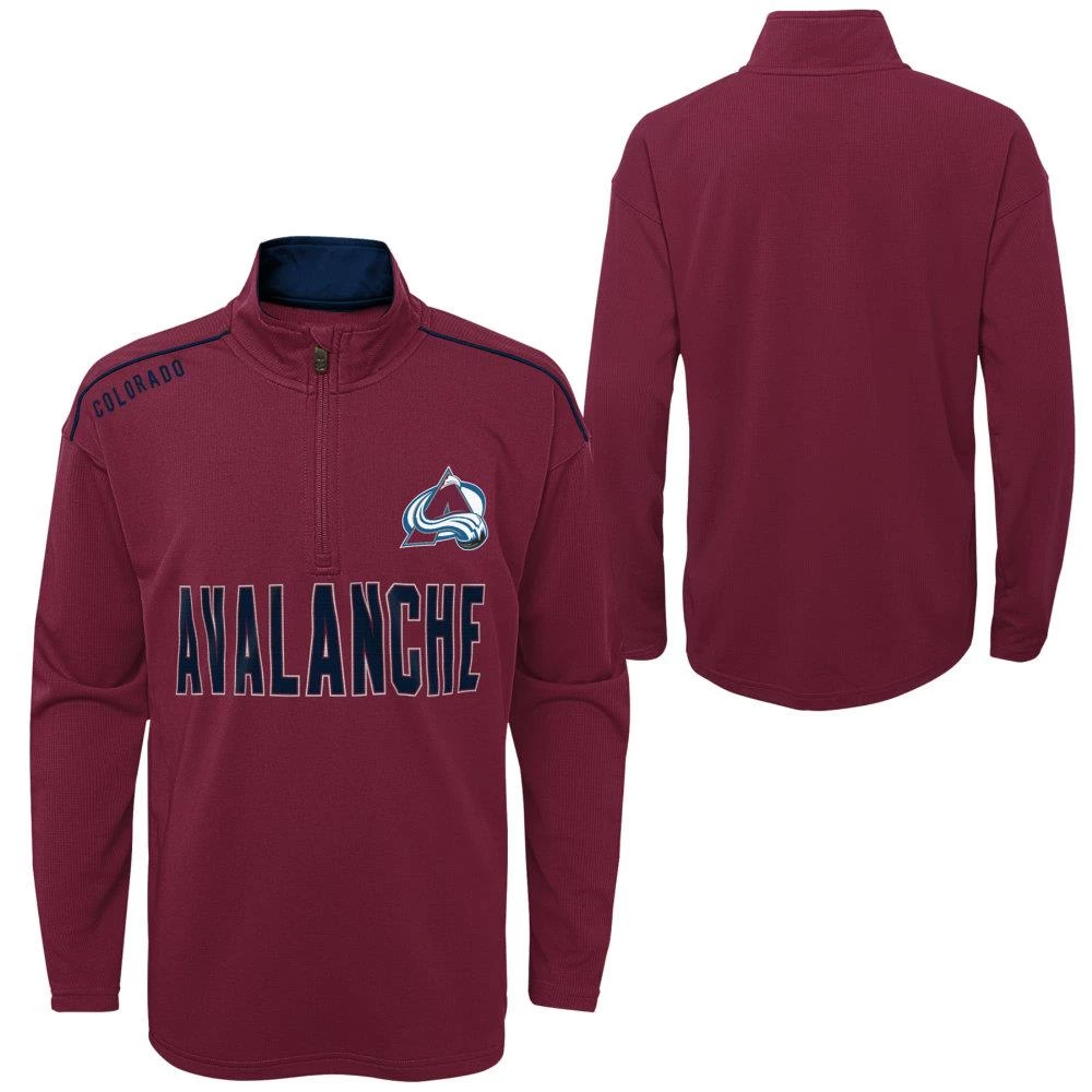 Outerstuff Attacking Zone 1/4 Zip Performance Top - Colorado Avalanche - Youth - Image 3