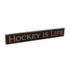 Painted Pastimes "Hockey Is Life" Sign - 3.5" x 18"