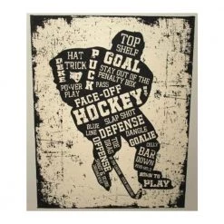 Painted Pastimes "Hockey Player" Canvas Art - 16" x 20"