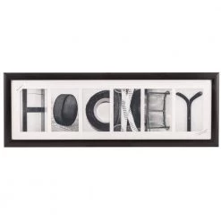 Painted Pastimes "Hockey" Matted Frame