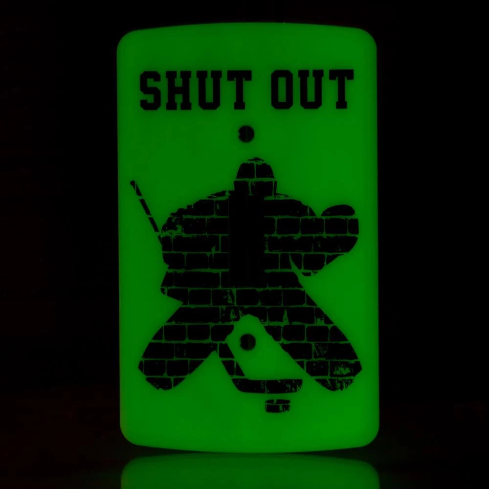 Painted Pastimes Goalie Light Switch Cover - Glow in the Dark - Image 3