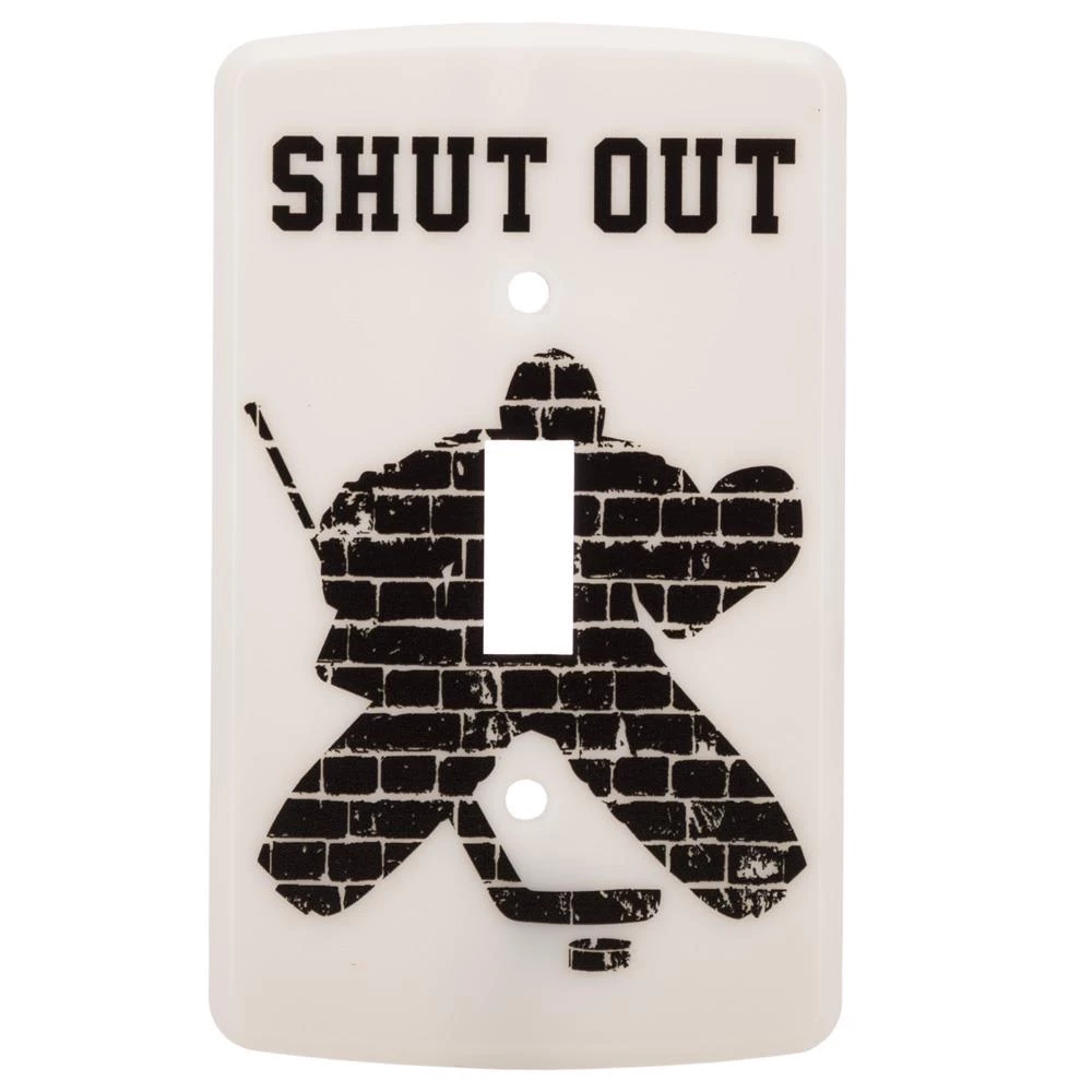 Painted Pastimes Goalie Light Switch Cover - Glow in the Dark