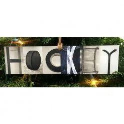 Painted Pastimes Hockey Montage Ornament