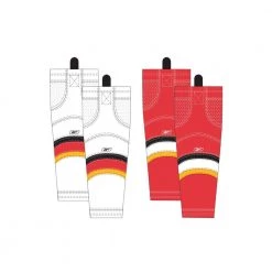 Reebok Calgary Flames Edge SX100 Hockey Socks - Intermediate