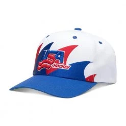 Streaker Sports USA Hockey Retro Fin Snapback Hat - Adult